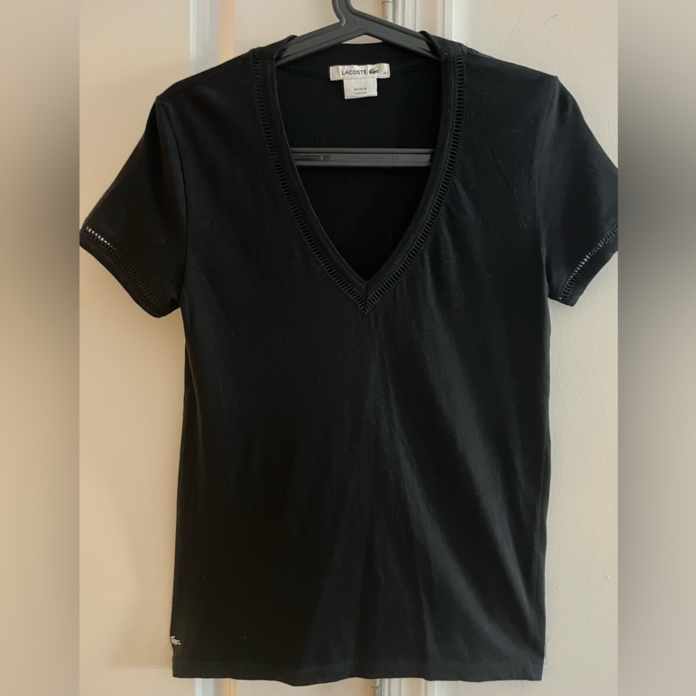 Authentic Lacoste Black Fashion T-Shirt